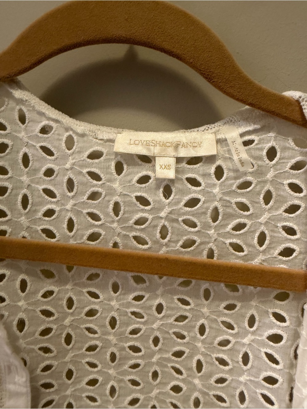 Hawthorn Cotton Eyelet Blouse love shank fancy cardigan - Picture 2 of 7